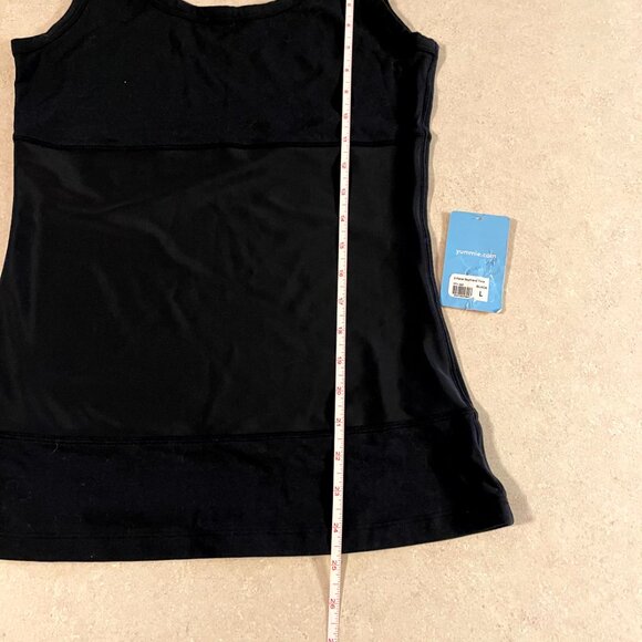 NWT  Yummie Tummie Womens Shapewear Tank Top 3 Panel Black Holds in Tummy Size L - Picture 4 of 7